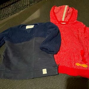 Lot of 2 Zara boys sweater size 4
